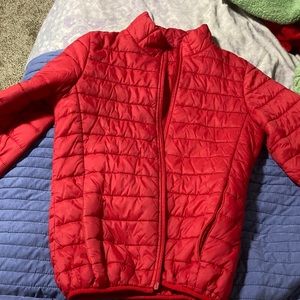 red jacket/coat